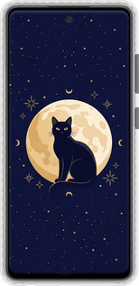Чехол Bumper чехол Cute Cat Celestial/Witchy для Samsung Galaxy A52s 5G A528B - 6787pc-2583 изображение 