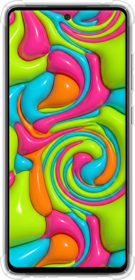 Силіконовий протиударний с посиленими кутами чехол Y2K Jelly Dream для Samsung Galaxy A52 - 6780sp-2251 изображение 