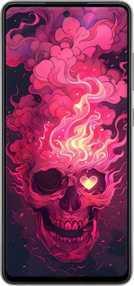 Силіконовий чехол Череп арт для Samsung Galaxy A52s 5G A528B - 6385u-2583 изображение 