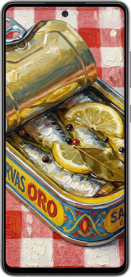 2D пластиковый чехол Vintage Sardine Tin Phone для Samsung Galaxy A52s 5G A528B - 6772t-2583 изображение 