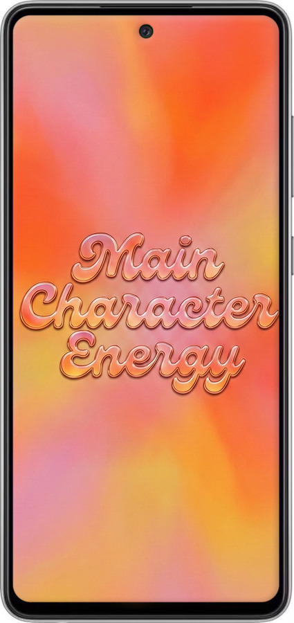 Силиконовый чехол Aura Gradient Main Character Energy Aesthetic Y2K для Samsung Galaxy A52 - 6783u-2251 изображение 
