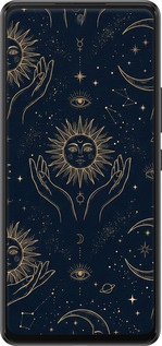 TPU чехол Celestial Harmony: Sun & Moon Gold Mystic Pattern для Samsung Galaxy A53 A536E - 6778b-2585 изображение 