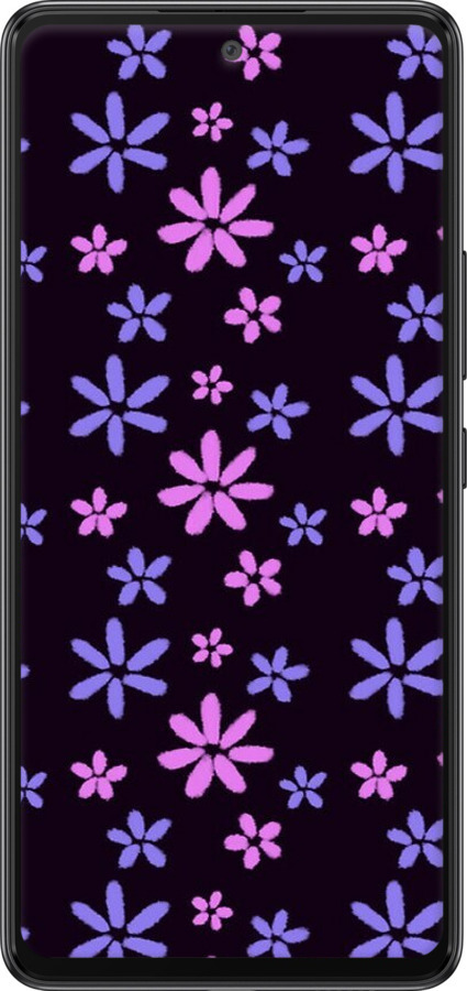 TPU чехол с  цветами для Samsung Galaxy A53 A536E - 6258b-2585 изображение 