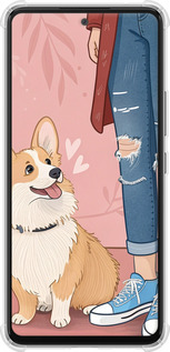 Силикон с усиленными углами чехол Корги 3 для Samsung Galaxy A53 A536E - 6707sp-2585 изображение 