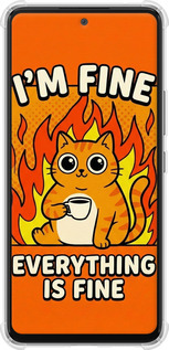 Силикон с усиленными углами чехол Funny Cat для Samsung Galaxy A53 A536E - 6786sp-2585 изображение 