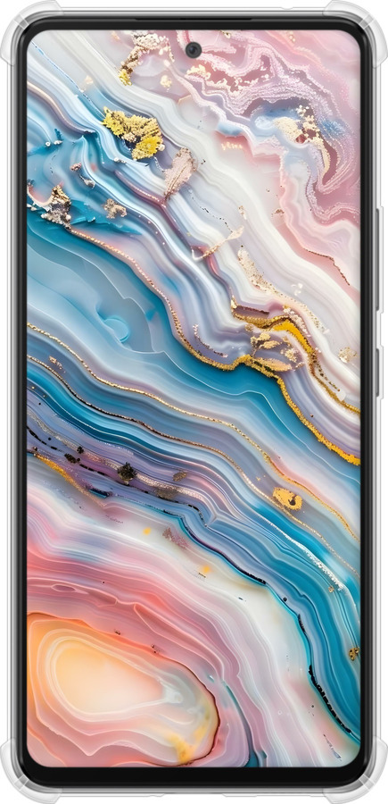 Силикон с усиленными углами чехол Мрамор красивый для Samsung Galaxy A53 A536E - 6376sp-2585 изображение 