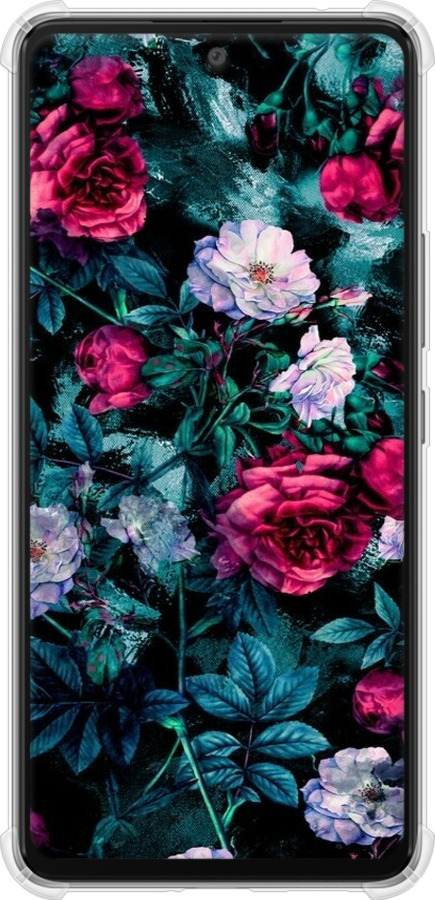 Силикон с усиленными углами чехол Сад и розы для Samsung Galaxy A53 A536E - 6483sp-2585 изображение 