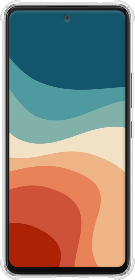 Силикон с усиленными углами чехол В стиле ретро с волнами для Samsung Galaxy A53 A536E - 6531sp-2585 изображение 