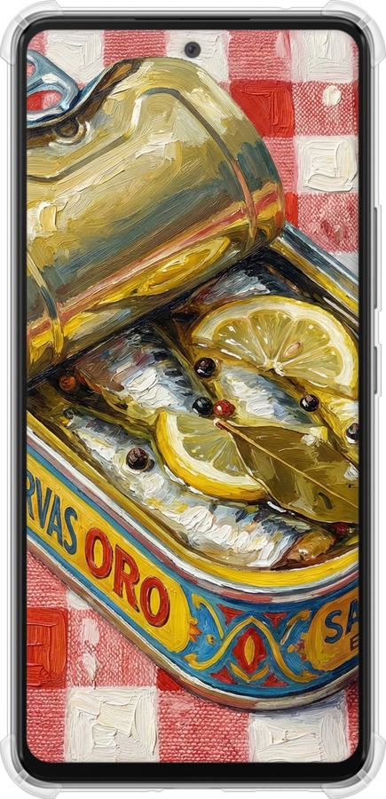 Силіконовий протиударний с посиленими кутами чехол Vintage Sardine Tin Phone для Samsung Galaxy A53 A536E - 6772sp-2585 изображение 