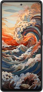 Силіконовий чехол Арт хвилі для Samsung Galaxy A53 A536E - 6324u-2585 изображение 