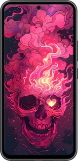 TPU чехол Череп арт для Samsung Galaxy A54 A546E - 6385b-2935 изображение 