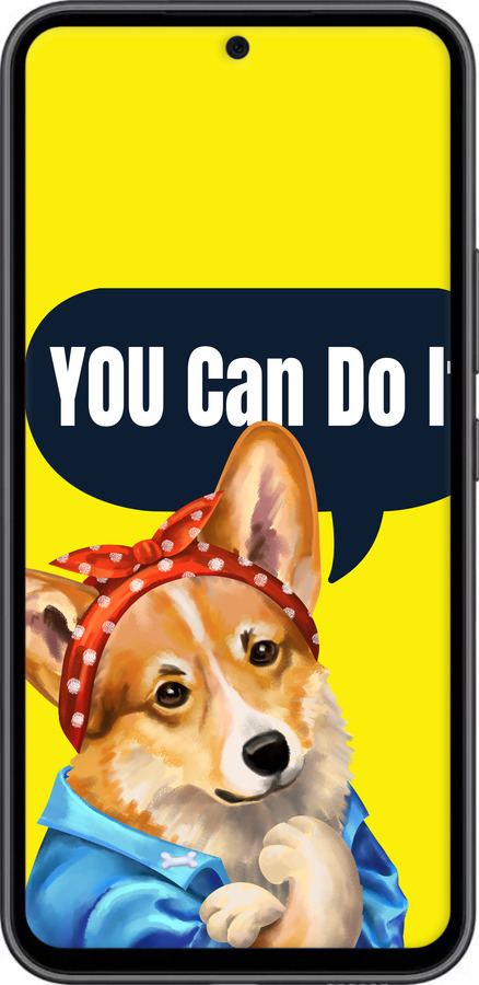 TPU чехол чехол с корги You Can Do It для Samsung Galaxy A54 A546E - 6184b-2935 изображение 