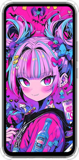 Силикон с усиленными углами чехол Аниме милаха для Samsung Galaxy A54 A546E - 6314sp-2935 изображение 