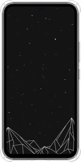 Силикон с усиленными углами чехол Черно белые абстрактные горы для Samsung Galaxy A54 A546E - 6437sp-2935 изображение 