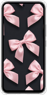 Силіконовий протиударний с посиленими кутами чехол Coquette Ribbons Dark Coquette для Samsung Galaxy A54 A546E - 6767sp-2935 изображение 
