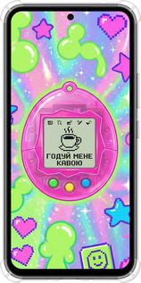 Силикон с усиленными углами чехол Y2K Aesthetic Retro Pet: Годуй мене кавою для Samsung Galaxy A54 A546E - 6784sp-2935 изображение 