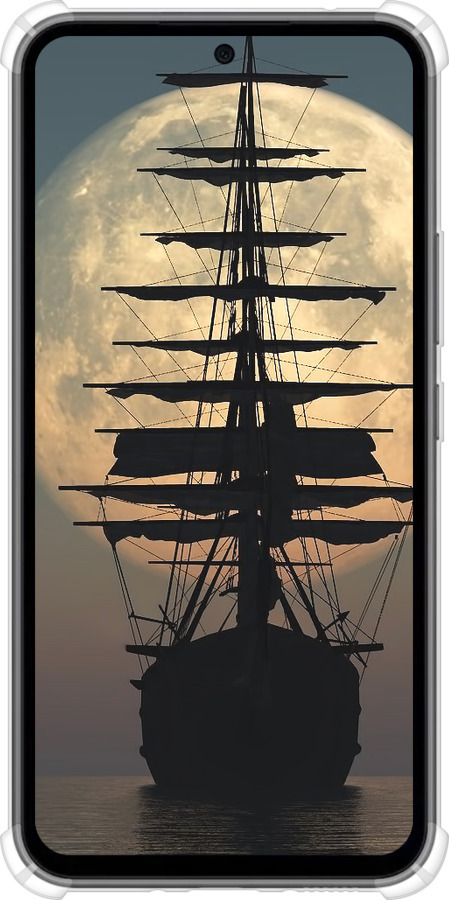 Силикон с усиленными углами чехол Корабль для Samsung Galaxy A54 A546E - 5998sp-2935 изображение 