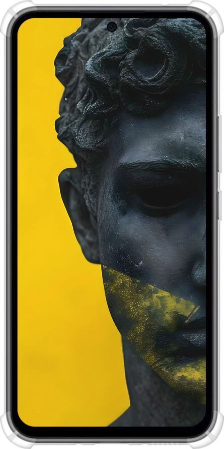 Силіконовий протиударний с посиленими кутами чехол Статуя арт для Samsung Galaxy A54 A546E - 6330sp-2935 изображение 