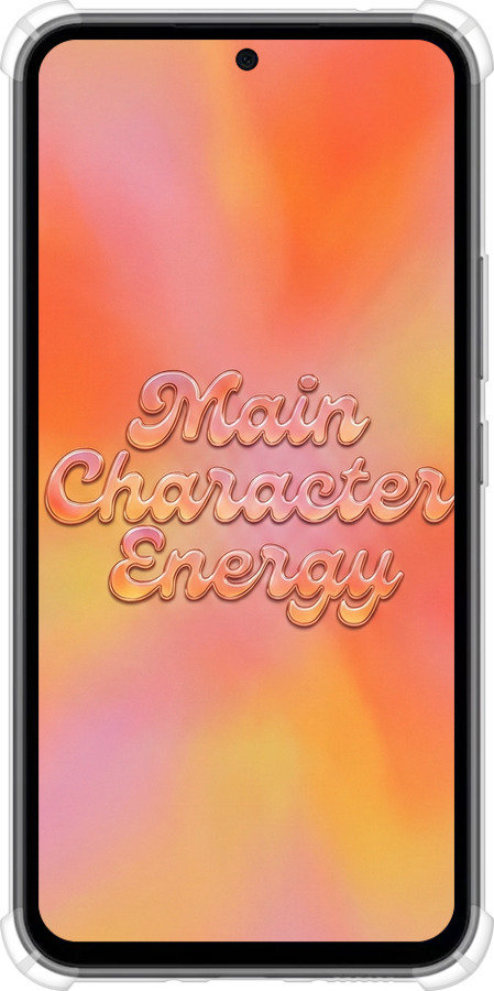 Силикон с усиленными углами чехол Aura Gradient Main Character Energy Aesthetic Y2K для Samsung Galaxy A54 A546E - 6783sp-2935 изображение 