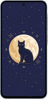 TPU чехол Cute Cat Celestial/Witchy для Samsung Galaxy A55 - 6787b-3617 изображение 