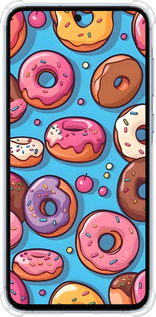 Силіконовий протиударний с посиленими кутами чехол Пончики для Samsung Galaxy A55 - 6318sp-3617 изображение 