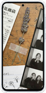 Силикон с усиленными углами чехол Aesthetic Scrapbook Collage для Samsung Galaxy A55 - 6773sp-3617 изображение 