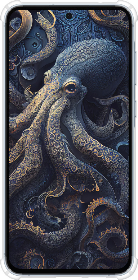 Силикон с усиленными углами чехол Осьминог для Samsung Galaxy A55 - 5551sp-3617 изображение 