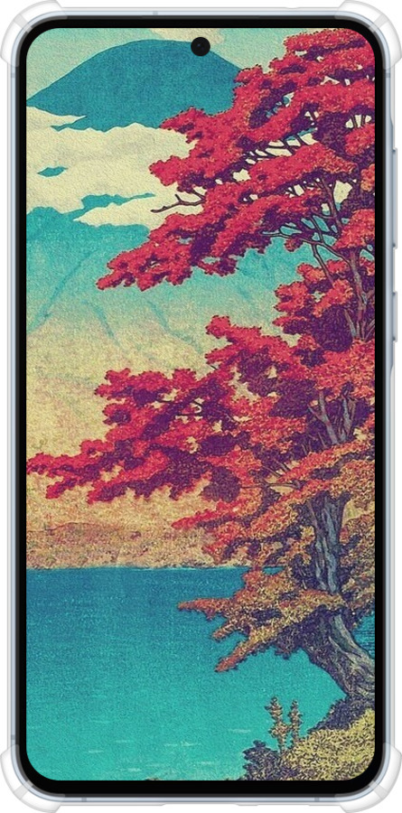 Силикон с усиленными углами чехол С изображением природы для Samsung Galaxy A55 - 6469sp-3617 изображение 