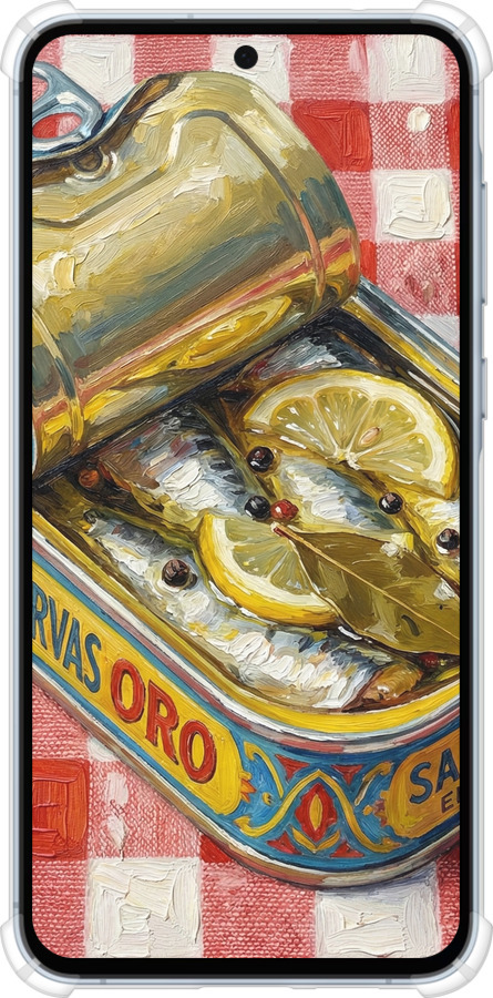 Силіконовий протиударний с посиленими кутами чехол Vintage Sardine Tin Phone для Samsung Galaxy A55 - 6772sp-3617 изображение 