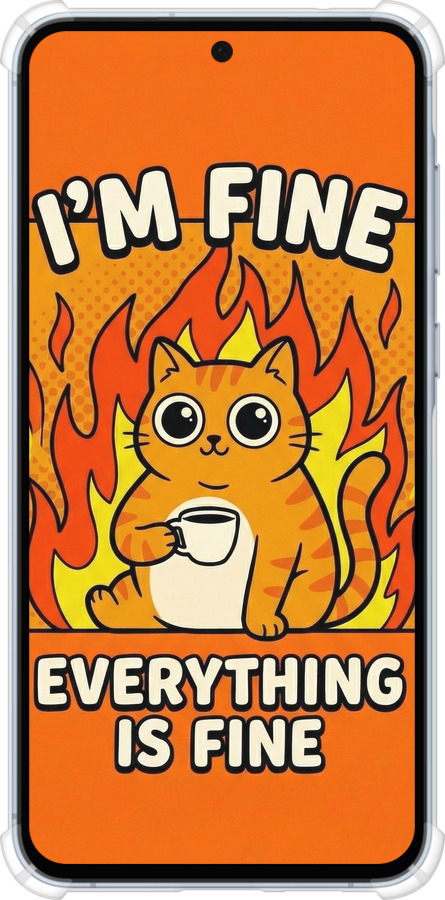 Силіконовий протиударний с посиленими кутами чехол Funny Cat для Samsung Galaxy A55 - 6786sp-3617 изображение 