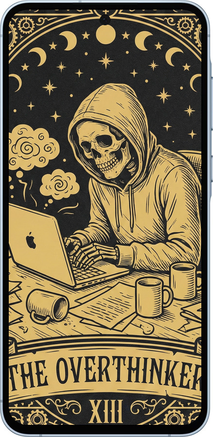 Силиконовый чехол The Overthinker для Samsung Galaxy A55 - 6774u-3617 изображение 