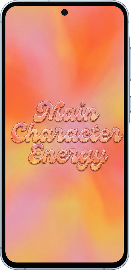 Силиконовый чехол Aura Gradient Main Character Energy Aesthetic Y2K для Samsung Galaxy A55 - 6783u-3617 изображение 