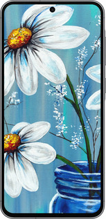 TPU чехол Красивые арт-ромашки для Samsung Galaxy A56 - 4031b-3882 изображение 