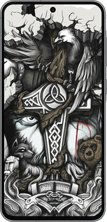 TPU чехол Тату Викинг для Samsung Galaxy A56 - 4098b-3882 изображение 