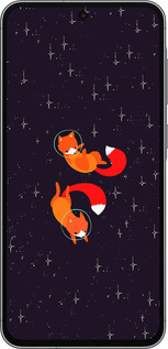 TPU чехол Лисички в космосі для Samsung Galaxy A56 - 4519b-3882 изображение 