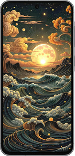 TPU чехол Арт волны для Samsung Galaxy A56 - 6332b-3882 изображение 