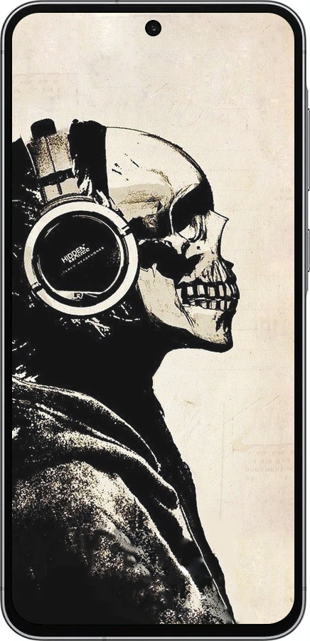 TPU чехол Скелет-меломан v2 для Samsung Galaxy A56 - 1200b-3882 изображение 