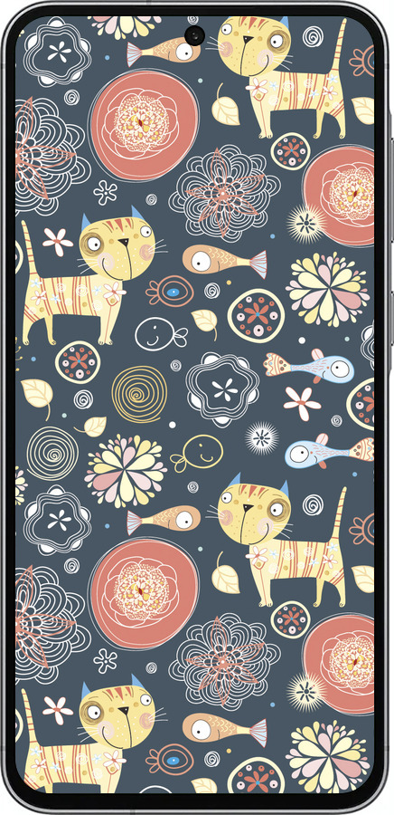 TPU чехол Котята v4 для Samsung Galaxy A56 - 1224b-3882 изображение 