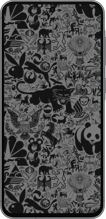 TPU чехол Чёрно-серый стикер бомбинг для Samsung Galaxy A56 - 2432b-3882 изображение 