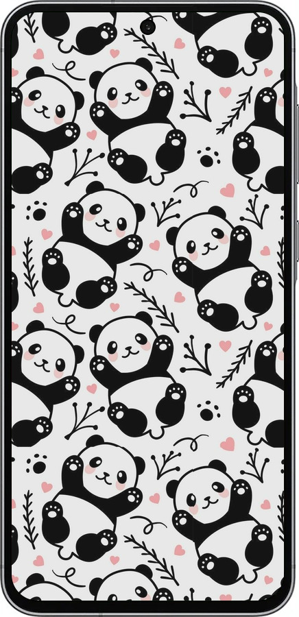 TPU чехол Панды для Samsung Galaxy A56 - 4318b-3882 изображение 
