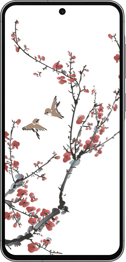 TPU чехол Сакура v2 для Samsung Galaxy A56 - 5538b-3882 изображение 