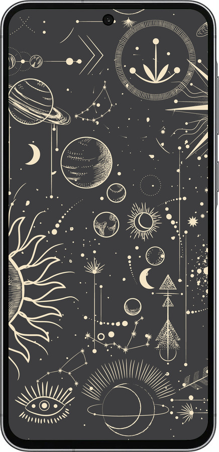 TPU чехол Фаза луны для Samsung Galaxy A56 - 5605b-3882 изображение 