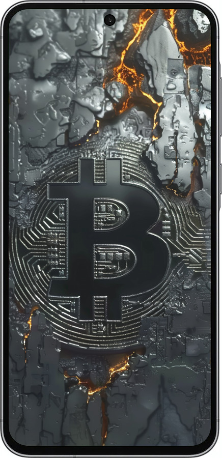 TPU чехол Раскаленный биткойн для Samsung Galaxy A56 - 6091b-3882 изображение 