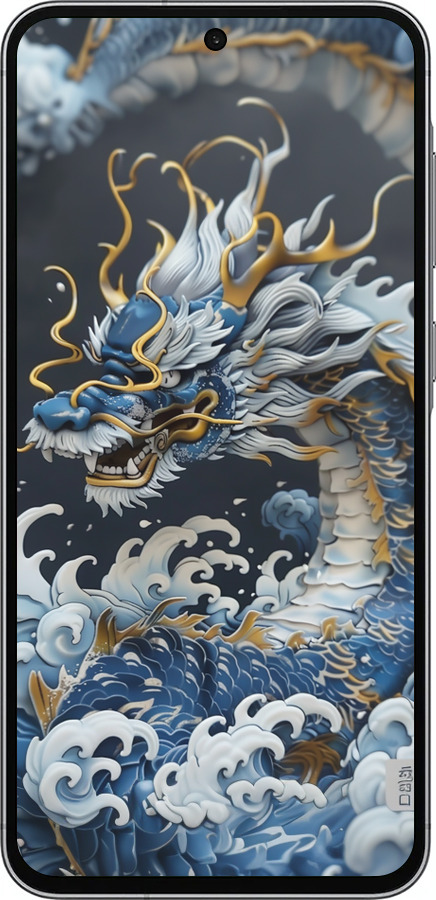 TPU чехол Водяной дракон для Samsung Galaxy A56 - 6113b-3882 изображение 