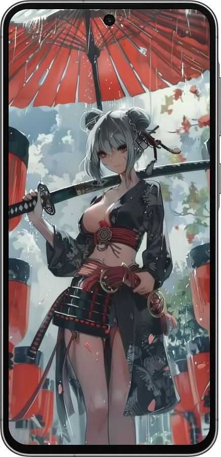 TPU чехол Гейша-воин для Samsung Galaxy A56 - 6124b-3882 изображение 