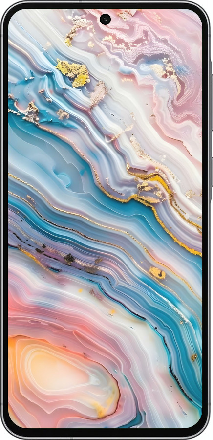 TPU чехол Мрамор красивый для Samsung Galaxy A56 - 6376b-3882 изображение 
