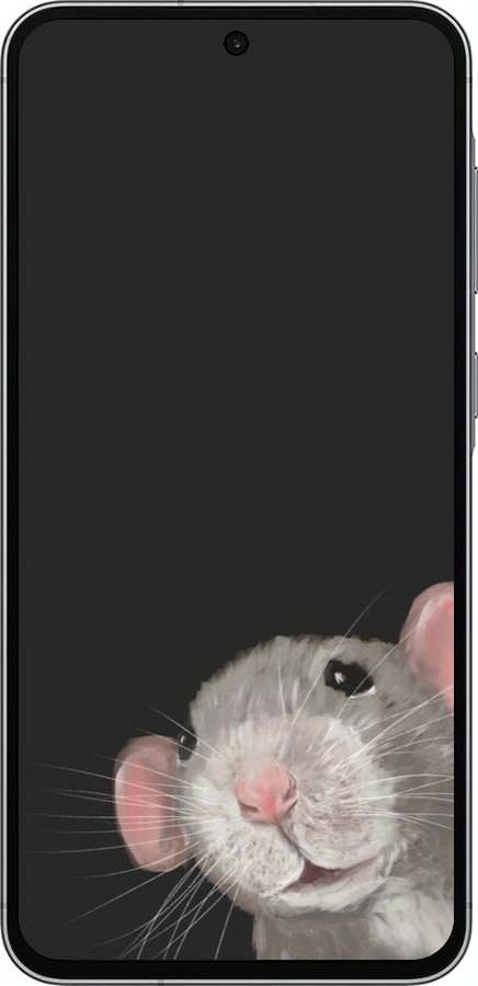 TPU чехол The Peeking Rat для Samsung Galaxy A56 - 6442b-3882 изображение 