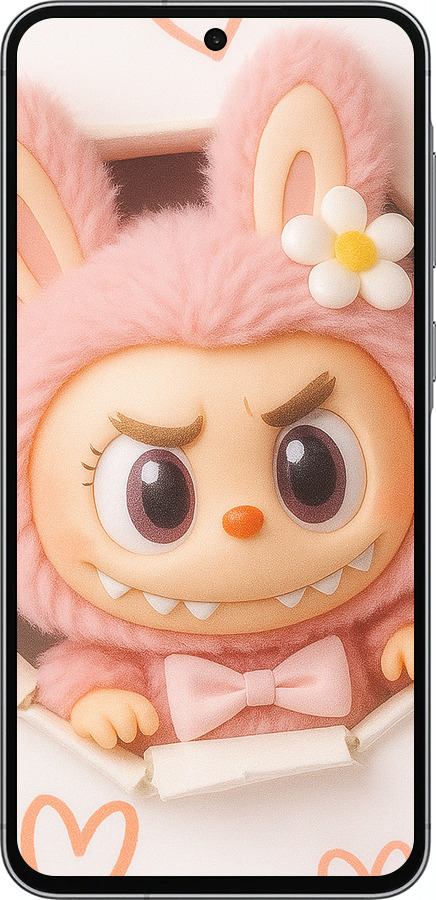 TPU чехол Лабубу 2 для Samsung Galaxy A56 - 6710b-3882 изображение 