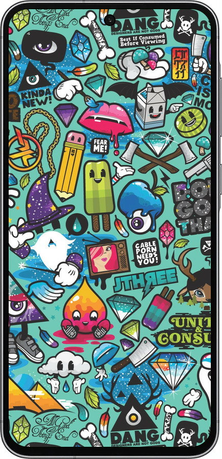 TPU чехол Стікер бомбінг 1 для Samsung Galaxy A56 - 693b-3882 изображение 