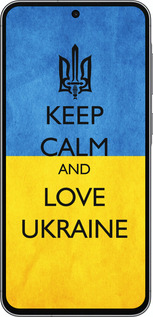 Силиконовый чехол Keep calm and love Ukraine v2 для Samsung Galaxy A56 - 1114u-3882 изображение 
